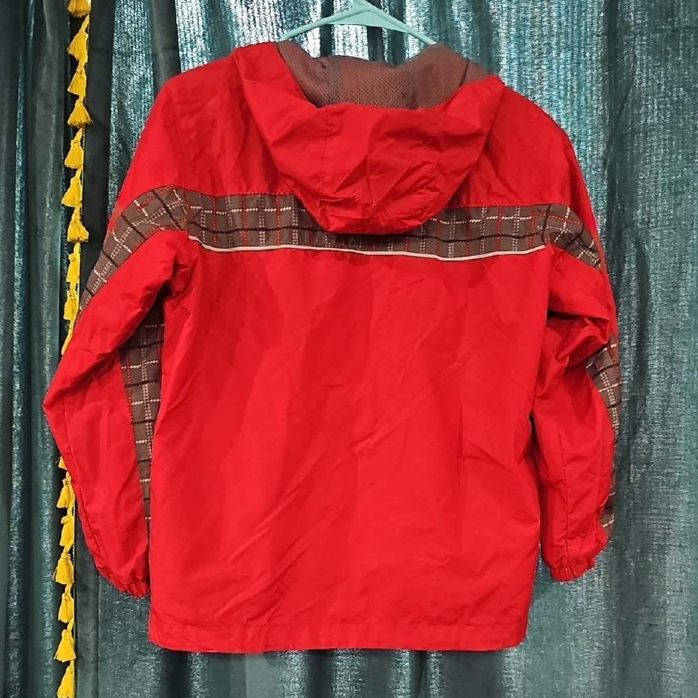 Columbia Kids Red and Brown Raincoat - Picture 3 of 5